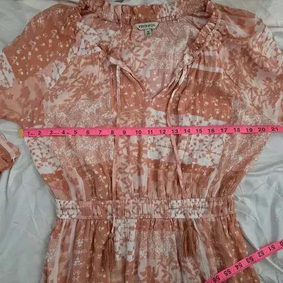 FRYE and CO. Women's Size M Beautiful Spring Boho Maxi Dress - Picture 7 of 10